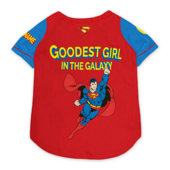 Superman Pet Baseball Jersey MAR - Girl