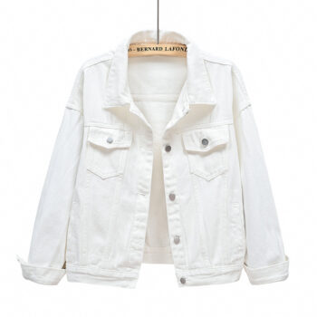 Customize Design Denim Jacket - White