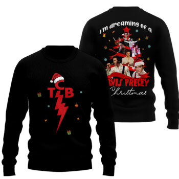 Premium ELV Christmas 3D Shirt HI - Sweater, Black