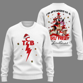Premium ELV Christmas 3D Shirt HI - Sweater, White