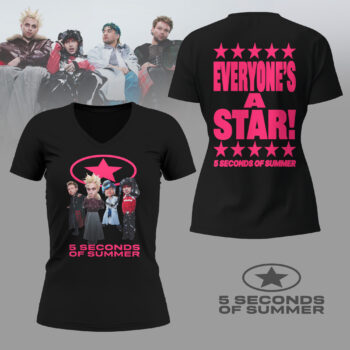 Premium 5SOS 3D Shirt HI - V-neck
