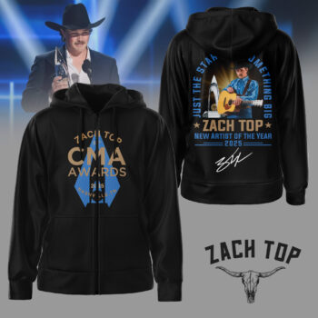 Premium ZAT 2025 CMA Awards 3D Shirt NY - Zip Hoodie, Black