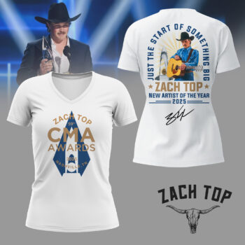 Premium ZAT 2025 CMA Awards 3D Shirt NY - V-neck, White