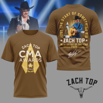 Premium ZAT 2025 CMA Awards 3D Shirt NY - T-shirt, Brown