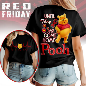 Premium POOH Red Friday 3D Shirt NY - Black