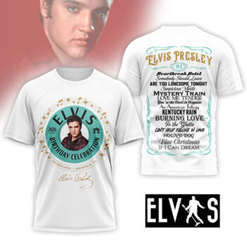 Premium ELV Birthday Celebration 3D Shirt MM