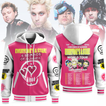 Premium 5SOS Hooded Baseball Jacket MM