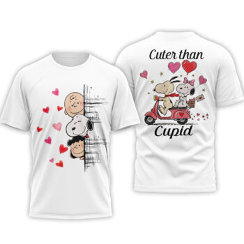 Premium SNPY Valentine's Day 3D Shirt HY - M, White