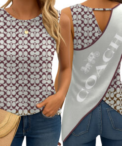COACH Cut-out Wrapback Tank Top WBTT37-CCH-HYT-NT-180405