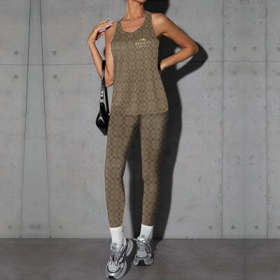 COACH | Premium Tank Top & Leggings Set CB189-CCH-HYT-TH-23042503