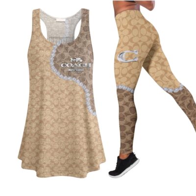 COACH | Premium Tank Top & Leggings Set CB189-CCH-HYT-TH-23042506