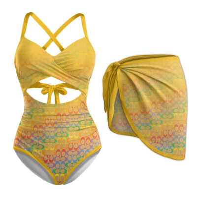 COACH | Premium 1pcs Swimsuit & Beach Sarong CB186-CCH-HYT-TH-21052506
