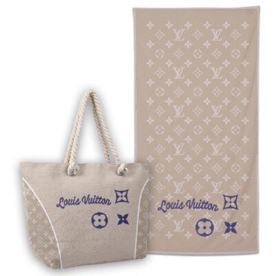 LV | Premium Tote Bag & Beach Towel Set BTBT168-LV-HYT-TH-28052507