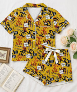 CHANEL | Premium Short Button Up Pajamas Set SPJS121-CHN-HYT-NT-060508