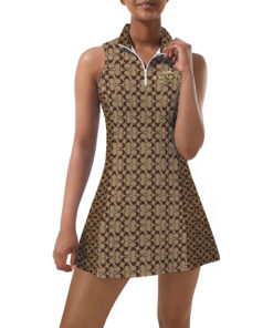 COACH | Premium Sleeveless Zip-up Sports Dress With Separate Shorts SKT79-CCH-HYT-TT-130501