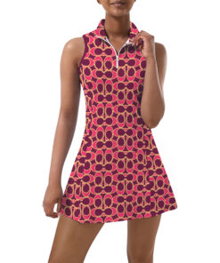 COACH | Premium Sleeveless Zip-up Sports Dress With Separate Shorts SKT79-CCH-HYT-TT-130504