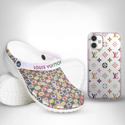 LV | Premium Crocs & Clear Phonecase Set CB185-LV-HYT-NN-29052502