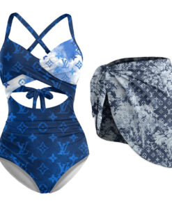 LV | Premium 1pcs Swimsuit & Beach Sarong CB186-LV-HYT-NN-2805252502