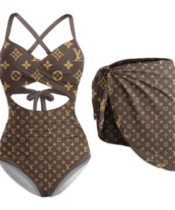 LV | Premium 1pcs Swimsuit & Beach Sarong CB186-LV-HYT-NN-2805252501