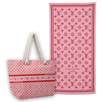 LV | Premium Tote Bag & Beach Towel Set BTBT168-LV-HYT-TH-28052507 - Towel