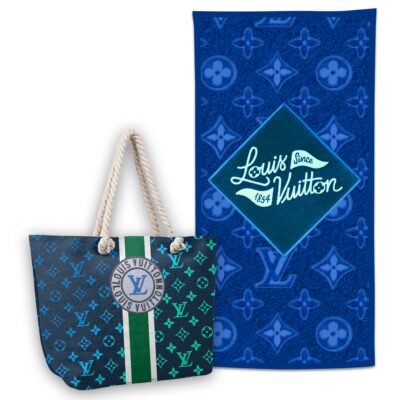 LV | Premium Tote Bag & Beach Towel Set BTBT168-LV-HYT-TH-28052507 - Bag