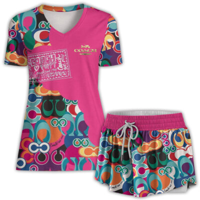 COACH | Premium Athletic V-Neck Shirts & Shorts CB187-CCH-HYT-TT-21052507