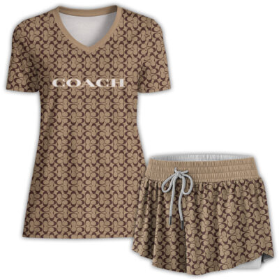 COACH | Premium Athletic V-Neck Shirts & Shorts CB187-CCH-HYT-TT-21052501