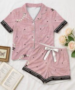 CHANEL | Premium Short Button Up Pajamas Set SPJS121-CHN-HYT-NT-060505