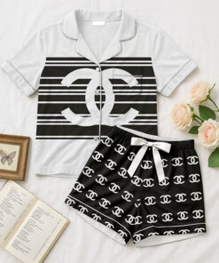 CHANEL | Premium Short Button Up Pajamas Set SPJS121-CHN-HYT-NT-060501