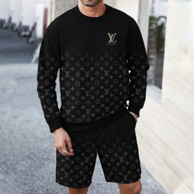 LV | Best Selling Limited Edition Luxury Brand Sweatshirt + Short LYA29032510