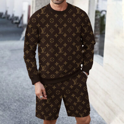 LV | Best Selling Limited Edition Luxury Brand Sweatshirt + Short LYA29032512
