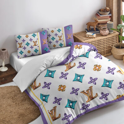 LV | Premium 3Pcs Bedding Set 3BS73-LV-HYT-TT-24062503 - Twin (68"×86")