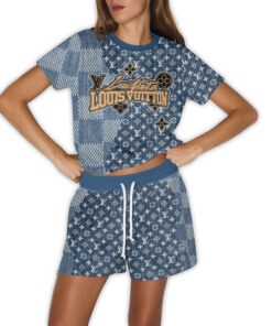 LV | Premium T-shirt & Shorts Lounge Set PS166-LV-HYT-TT-24062507