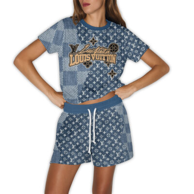 LV | Premium T-shirt & Shorts Lounge Set PS166-LV-HYT-TT-24062507