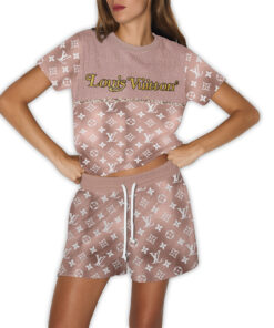 LV | Premium T-shirt & Shorts Lounge Set PS166-LV-HYT-TT-24062505