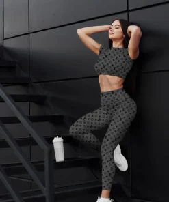 LV | Premium Crop Top Leggings Set AT29