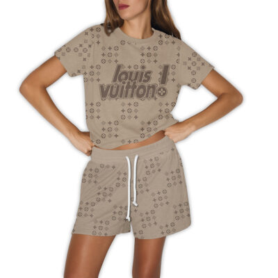 LV | Premium T-shirt & Shorts Lounge Set PS166-LV-HYT-TT-24062501