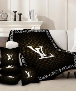 LV | Premium Fleece Blanket & Throw Pillow Combo CB252-LV-HYT-TH-24062502