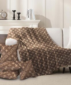 LV | Premium Fleece Blanket & Throw Pillow Combo CB252-LV-HYT-TH-24062501