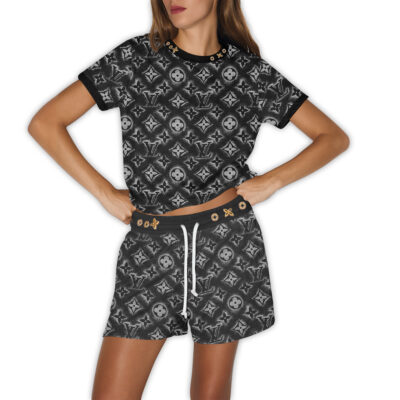 LV | Premium T-shirt & Shorts Lounge Set PS166-LV-HYT-TT-24062502