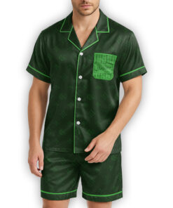 LV | Premium Men's Short Sleeve Button Down Pajamas PS249-LV-HYT-TT-23062507