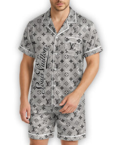 LV | Premium Men's Short Sleeve Button Down Pajamas PS249-LV-HYT-TT-23062506