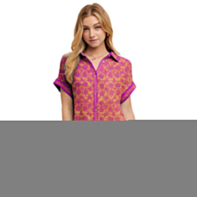 COACH | Premium Short-Sleeve Button-Up Shirt Dress DSM197-CCH-HYT-NA-18062506