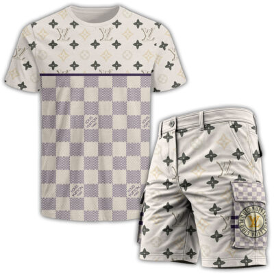 LV | Premium T-Shirt & Cargo Shorts Set CB240-LV-HYT-TT-13062506