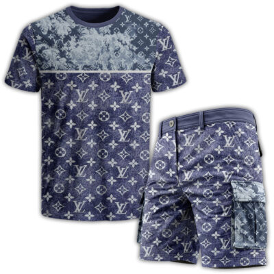 LV | Premium T-Shirt & Cargo Shorts Set CB240-LV-HYT-TT-13062501