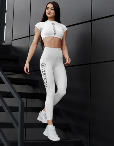 LV | Premium Crop Top Leggings Set AT28