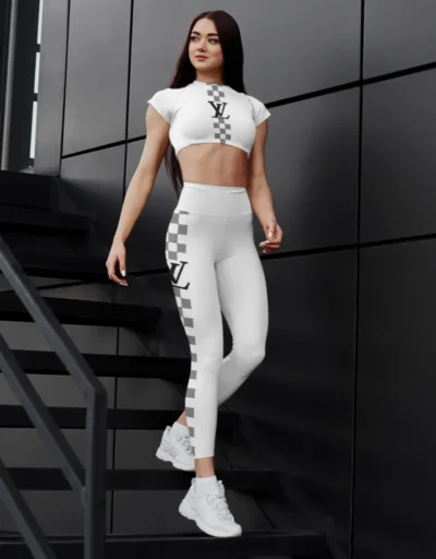 LV | Premium Crop Top Leggings Set AT24