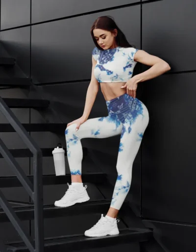 LV | Premium Crop Top Leggings Set AT23