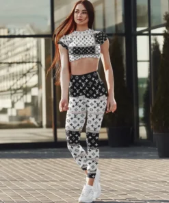 LV | Premium Crop Top Leggings Set AT20