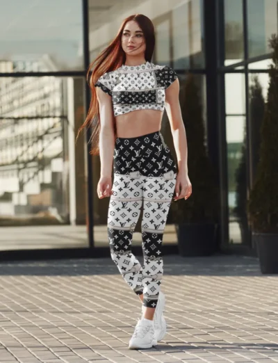 LV | Premium Crop Top Leggings Set AT20
